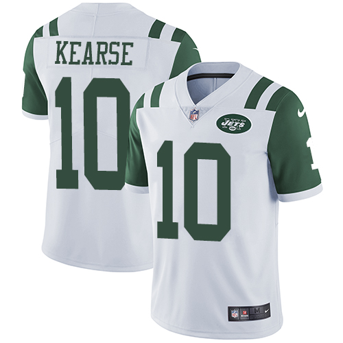 Nike Jets #10 Jermaine Kearse White Men's Stitched NFL Vapor Untouchable Limited Jersey